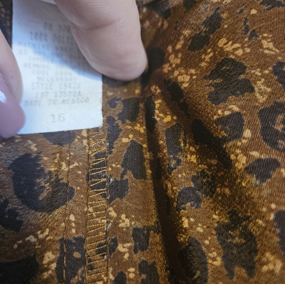 Studio C Animal Print Safari Jungle Edgy Fashion Summer Plus Sz 16 - Picture 6 of 7